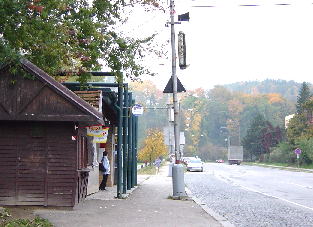 Bus Stop near Budejovice Gate